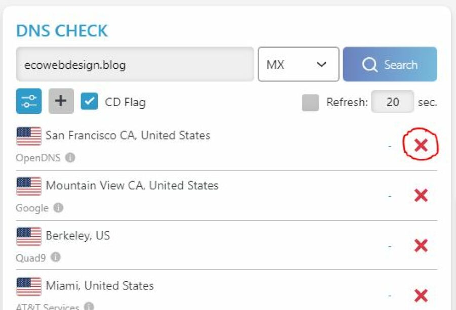 Imagem busca de mx erro